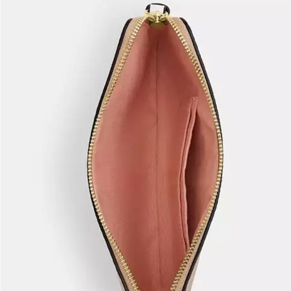 Coach Beige Floral Wristlet - Picture 4 of 6